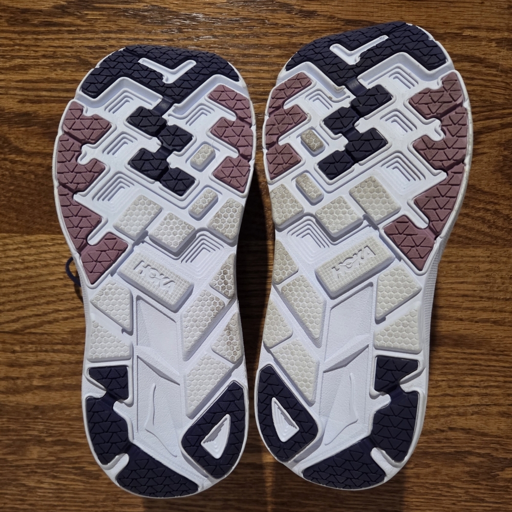 Hoka Women's Blue and Pink Athletic Shoes - Picture 5 of 6